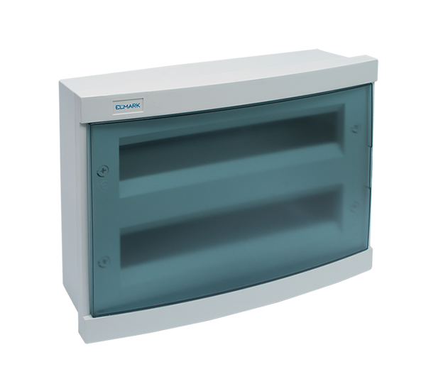 PLASTIC DISTRIBUTION BOX 24 WAY – BUILT-IN MOUNTING, BLUE COVER