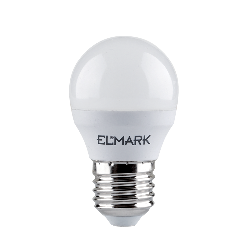 pedal Serviceable wire LED LAMP GLOBE G45 6W E27 230V COLD WHITE | ELMARK