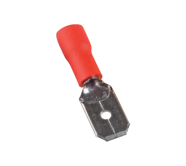 INSULATED CABLE TERMINALS MDD MALE 1.25-250/RED (100 pcs. per pack)