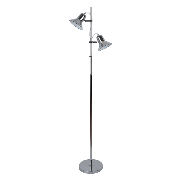 ROB FLOOR LAMP 2XE27 CHROME H1540mm