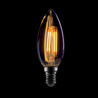 VINTAGE LAMP C37-4W E14, 220-240V, 2800-3200K,GOLDEN 