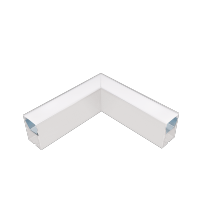 L-CORNER FOR LED PROFILES S48 SERIES WHITE SURFACE